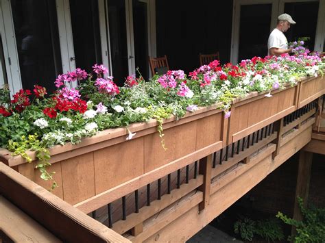 deck rail window planters